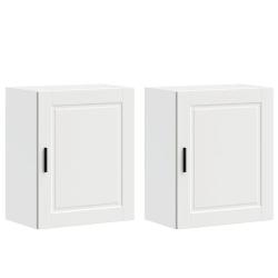 Lot de 2 armoires murales de cuisine optimisent espace rangement 50 x 31 x 60 cm en bois d'ing&eacute;nier