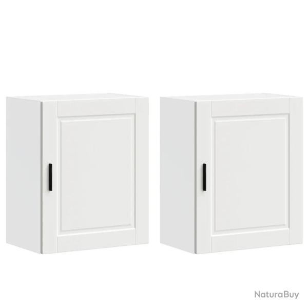 Lot de 2 armoires murales de cuisine optimisent espace rangement 50 x 31 x 60 cm en bois d'ing�nier