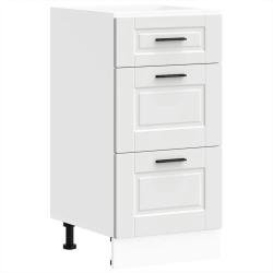 Armoire de cuisine Porto 40 x 46 x 81,5 cm avec espace rangement pieds r&eacute;glables style moderne en b