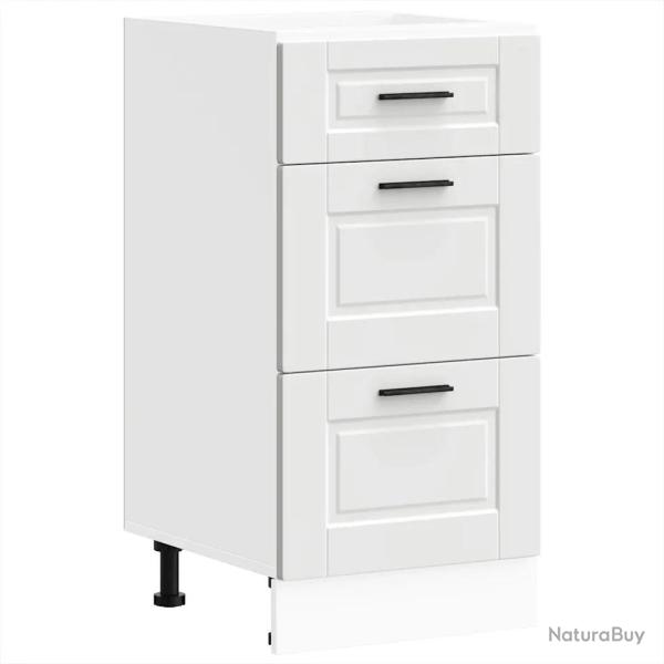 Armoire de cuisine Porto 40 x 46 x 81,5 cm avec espace rangement pieds r�glables style moderne en b
