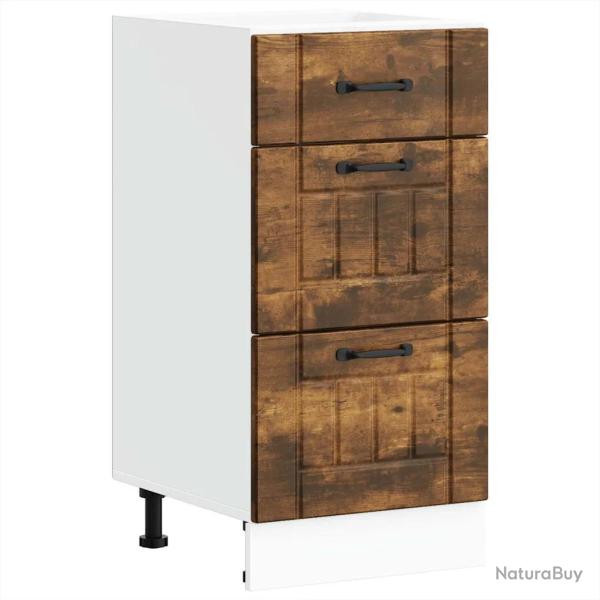 Armoire de cuisine Lucca rangement efficace 40 x 46 x 81,5 cm avec pieds r�glables style contempora