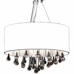 Lustre tendance m&eacute;tal design &eacute;l&eacute;gant 50 x 45 x 45 cm &eacute;clat lumineux ambiance cosy en m&eacute;tal chrom&eacute; 0