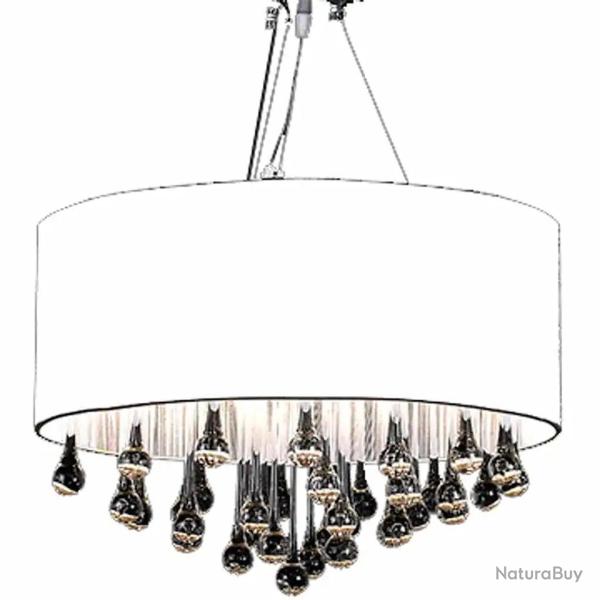 Lustre tendance m�tal design �l�gant 50 x 45 x 45 cm �clat lumineux ambiance cosy en m�tal chrom� 0