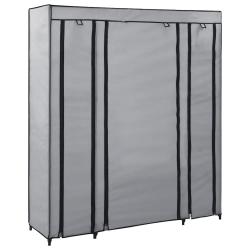 Armoire portable avec compartiments 150 x 45 x 176 cm usage multi-fonction style moderne en tissu g