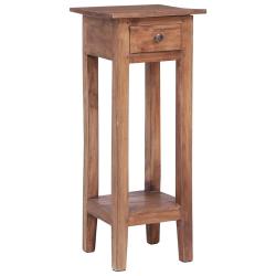 Support pour plantes en bois d'acajou massif vintage 30 x 30 x 75 cm d&eacute;coration int&eacute;rieure rustique