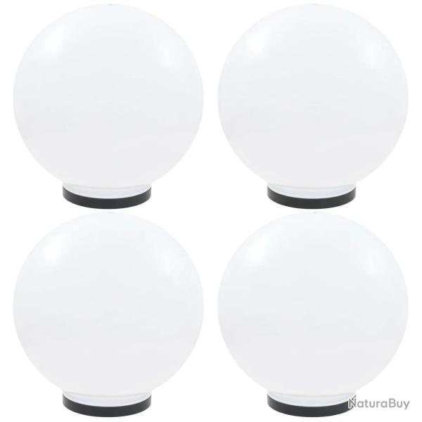Lot de 4 lampes � LED sph�riques d�coratives 40 cm installation manuelle jardin ambiance cosy en PM