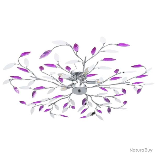 Plafonnier � bras en forme de feuille 100 x 15 cm �clairage contemporain salon chambre en acrylique