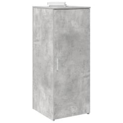 Armoire de rangement pratique bureau 40 x 45 x 103 cm style moderne en bois d'ing&eacute;nierie gris b&eacute;ton