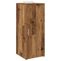 Armoire de rangement compacte finition vintage bureau 40 x 45 x 103 cm pratique en bois d'ing&eacute;nieri