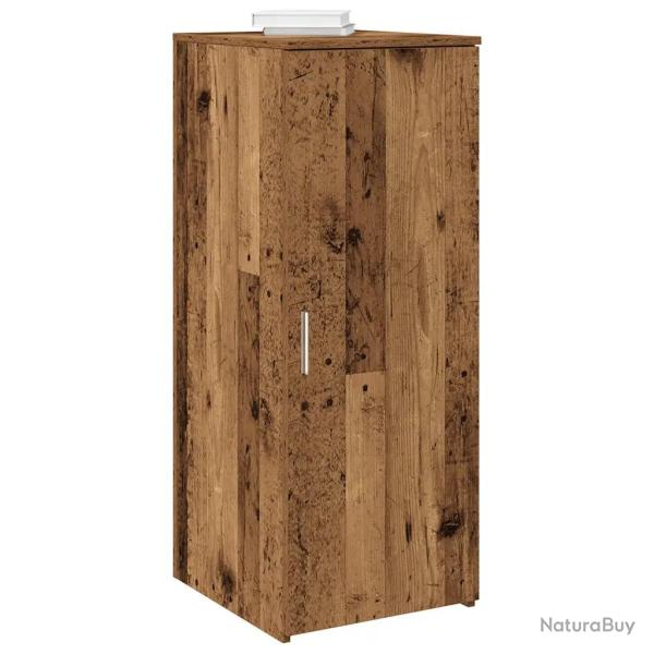 Armoire de rangement compacte finition vintage bureau 40 x 45 x 103 cm pratique en bois d'ing�nieri