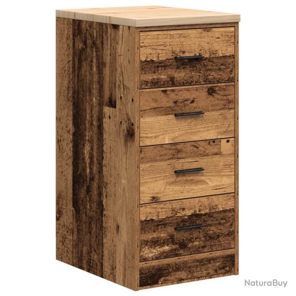 Armoire de rangement de garage 40 x 51 x 85 cm avec surface de travail polyvalente d�co vintage en