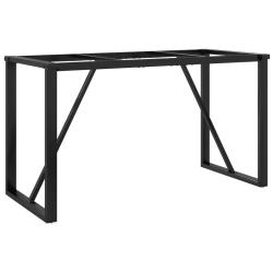 Lot de 2 pieds de table &agrave; manger cadre en O 140 x 60 x 73 cm stables et robustes style industriel e