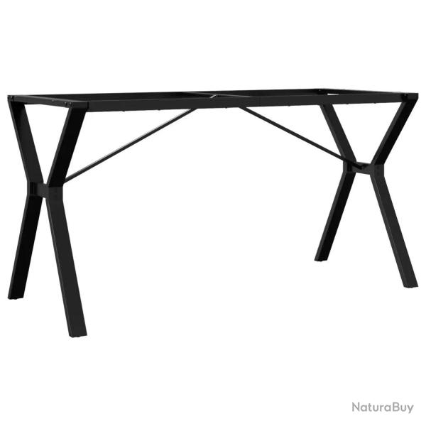 Pieds de table � manger cadre en Y 140 x 60 x 73 cm robustes faciles � installer style industriel e
