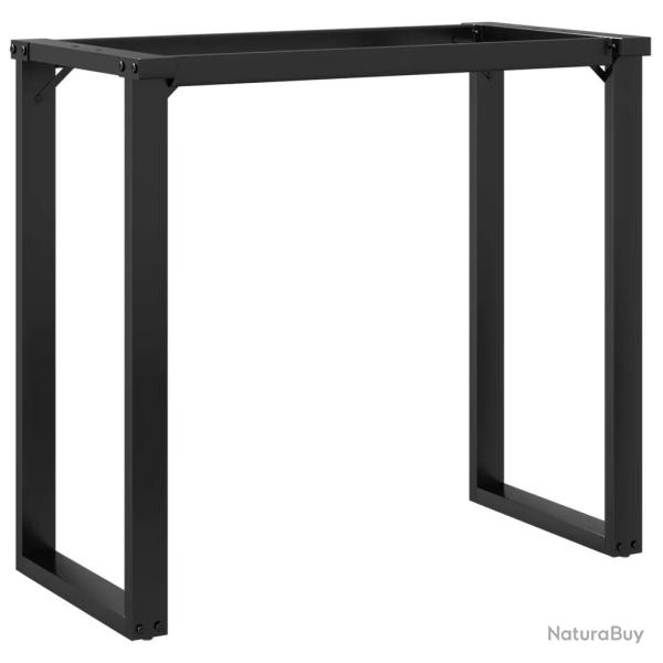 Lot de 2 pieds de table cadre en O 80 x 40 x 73 cm faciles � installer style industriel en acier no