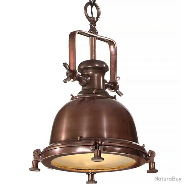 Lampe suspendue ajustable 35 x 35 x 153 cm style industriel d�coration moderne en aluminium cuivre