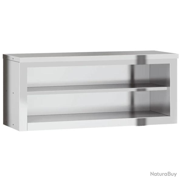 Armoire murale de cuisine avec �tag�re 110 x 40 x 46 cm hygi�nique design moderne en acier inoxydab