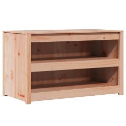 Armoire de cuisine moderne gain de place rangement compact 106 x 55 x 64 cm en pin massif ch&ecirc;ne bru