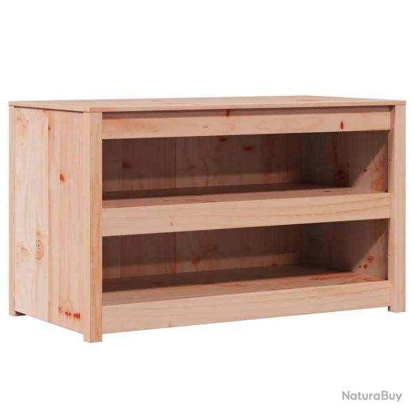 Armoire de cuisine moderne gain de place rangement compact 106 x 55 x 64 cm en pin massif ch�ne bru