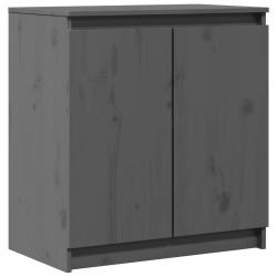 Armoire lat&eacute;rale d&eacute;corative 60 x 36 x 65 cm rangement pratique style contemporain en bois de pin gr