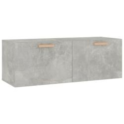 Armoire murale design &eacute;l&eacute;gante l&eacute;g&egrave;re rangement 100 x 36,5 x 35 cm en bois d'ing&eacute;nierie gris b&eacute;ton