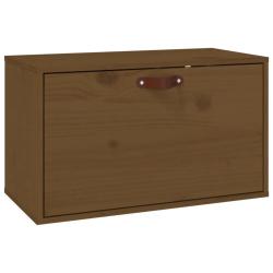 Armoire murale en bois de pin massif style rustique rangement mural 60 x 30 x 35 cm en bois marron