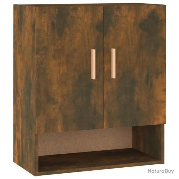 Armoire murale scandinave fonctionnelle pour rangement 60 x 31 x 70 cm en bois d'ing�nierie ch�ne f