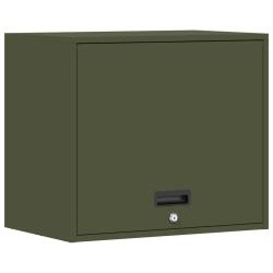 Armoire murale chic minimaliste garage rangement 60 x 40 x 53 cm en acier vert olive 02_0052844
