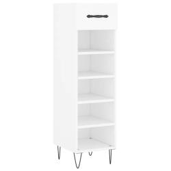 Armoire &agrave; chaussures design moderne avec tiroir et 5 compartiments 30 x 35 x 105 cm en bois d'ing&eacute;n