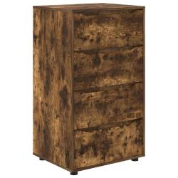 Armoire de rangement lot de 2 pratiques design minimaliste 60 x 48 x 105 cm en bois d'ing&eacute;nierie ch