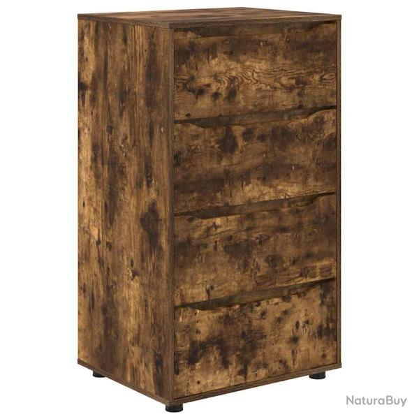 Armoire de rangement lot de 2 pratiques design minimaliste 60 x 48 x 105 cm en bois d'ing�nierie ch