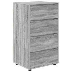 Armoire de rangement lot de 2 modernes avec tiroirs ajustables 60 x 48 x 105 cm en bois d'ing&eacute;nieri