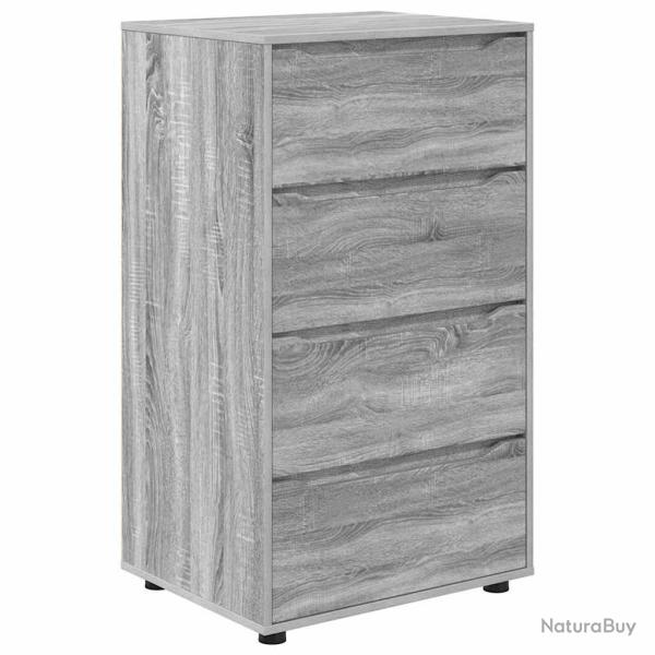 Armoire de rangement lot de 2 modernes avec tiroirs ajustables 60 x 48 x 105 cm en bois d'ing�nieri