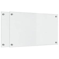 Lot de 2 dosserets de cuisine modernes design &eacute;pur&eacute; 70 x 40 cm r&eacute;sistant chaleur entretien facile e