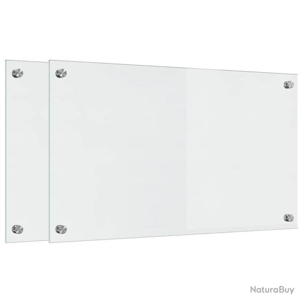 Lot de 2 dosserets de cuisine modernes design �pur� 70 x 40 cm r�sistant chaleur entretien facile e
