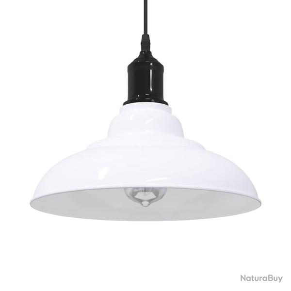 Lampe suspendue vintage r�glable hauteur 120 x 31 x 31 cm ajustable design �l�gant en m�tal blanc b