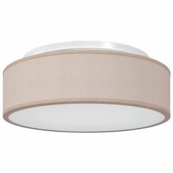 Lampe de plafond moderne projecteur ajustable int&eacute;rieur 38 x 38 x 13 cm en tissu taupe 02_0058426