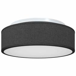 Lampe de plafond moderne style minimaliste projecteur ajustable 38 x 38 x 13,5 cm en tissu noir 02_