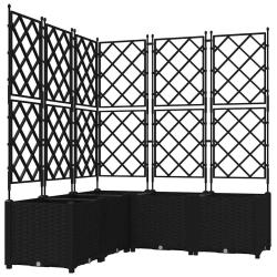 Lot de 5 cache-pots de jardin modernes 120 x 120 x 143 cm utilisation ext&eacute;rieure durable en acier n