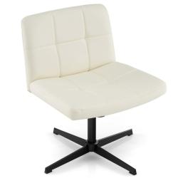 Chaise de bureau rembourr&eacute;e en forme de U 70 x 70 x 76-89 cm hauteur r&eacute;glable style moderne utilisa