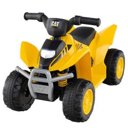 Atv &eacute;lectrique &agrave; conduire 63 x 38 x 44 cm avec klaxon et phare led pour enfants en PP jaune 20_0010