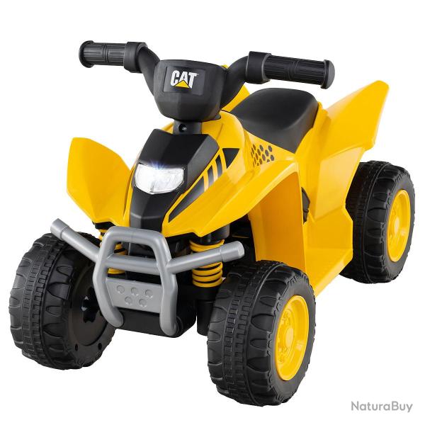 Atv �lectrique � conduire 63 x 38 x 44 cm avec klaxon et phare led pour enfants en PP jaune 20_0010