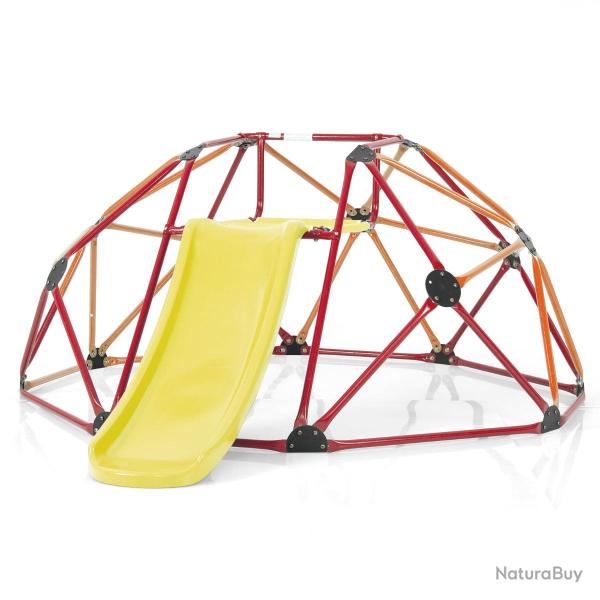 D�me d'escalade avec toboggan pour enfants 241,5 x 183 x 91,5 cm jeu polyvalent ext�rieur int�rieur