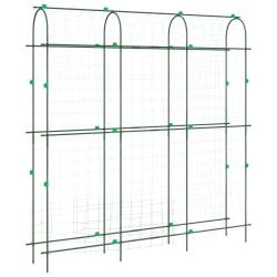 Treillis de jardin en forme de U ajustable pour plantes grimpantes 181 x 31 x 182,5 cm en acier ver