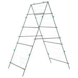 Treillis de jardin en A pour plantes grimpantes ajustable 99 x 90 x 175,5 cm style moderne en acier