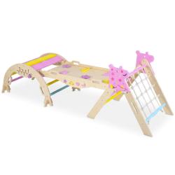 Ensemble d'escalade triangle pliable 57 x 53 x 58 cm promotions Montessori s&eacute;curit&eacute; modernit&eacute; en bo