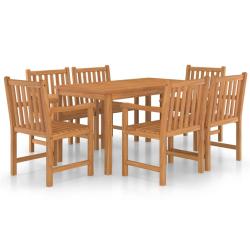 Ensemble de salle &agrave; manger de jardin meuble ext&eacute;rieur 7 pi&egrave;ces bois de teck massif 02_0013938