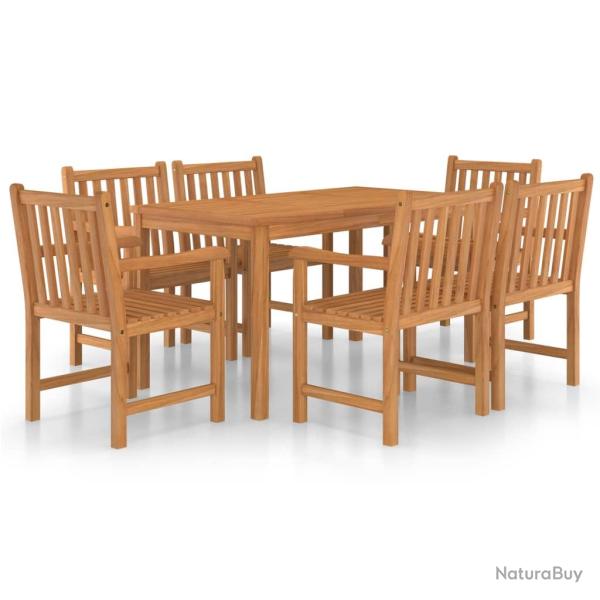 Ensemble de salle � manger de jardin meuble ext�rieur 7 pi�ces bois de teck massif 02_0013938