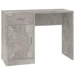 Bureau table poste de travail meuble d'ordinateur informatique &eacute;tude avec tiroir et armoire 100 x 4