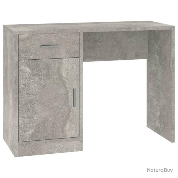 Bureau table poste de travail meuble d'ordinateur informatique �tude avec tiroir et armoire 100 x 4