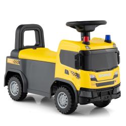 Voiture &agrave; pousser camion de pompiers 59 x 28 x 43 cm sons lumineux rangement secret style ludique e